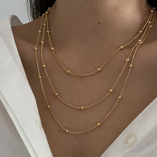 Dorika Çelik Zincir Kolye