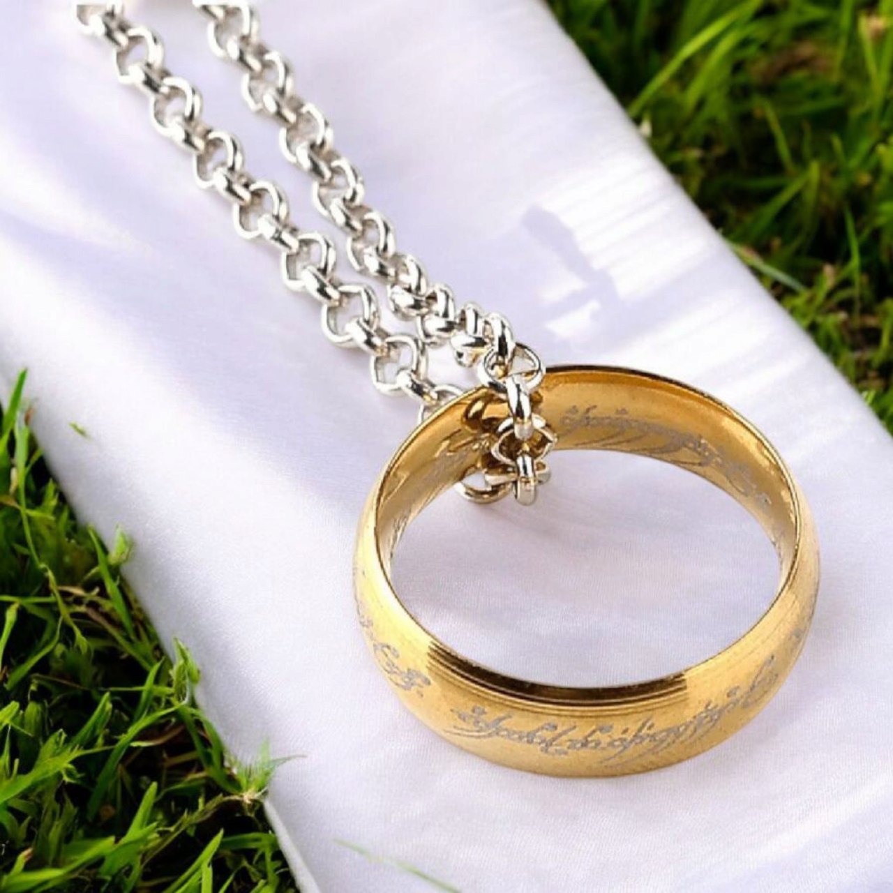 Lord Of The Rings Çelik Kolye Sırlar Yüzüğü Yüzüklerin Efendisi Frodo Yüzüğü %100 Çelik 316L